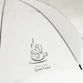 50㎝ 乳白 手開き傘 ビニール面 1面