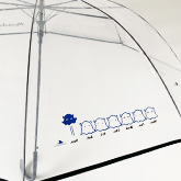 60cm 透明 ジャンプ傘 ビニール面 1面
										