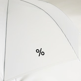 60cm 乳白 ジャンプ傘 ビニール面 1面
										